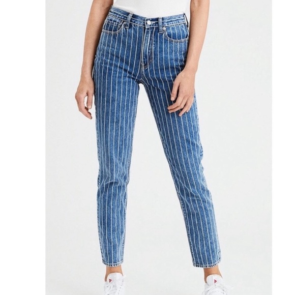 American Eagle Striped Mom Jeans - Picture 6 of 6